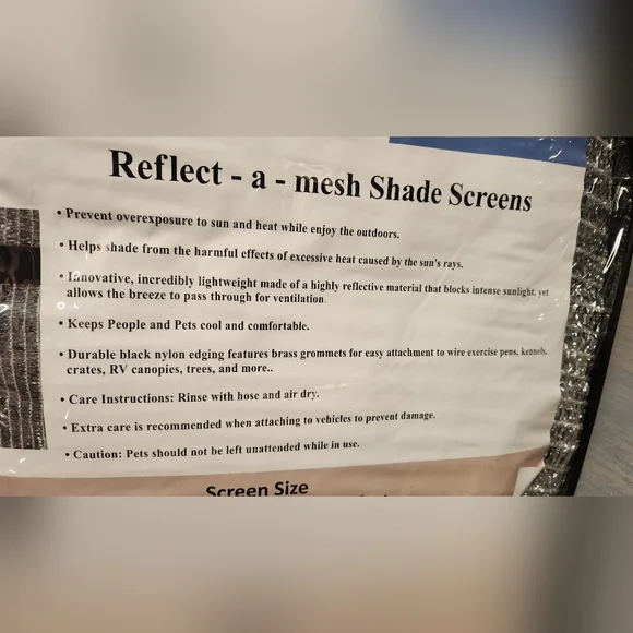 Reflective Mesh Shade Screen - Picture 4 of 6